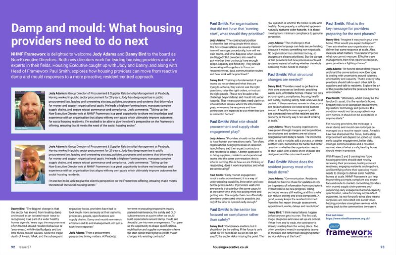 Damp and mould: What housing providers need to do next